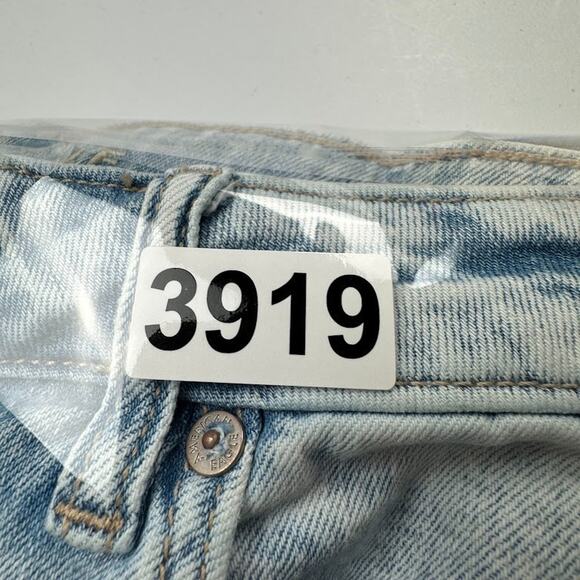 American Eagle Jeans Womens 12 XLong Blue Super High Rise Baggy Wide Leg Stretch - Picture 14 of 14